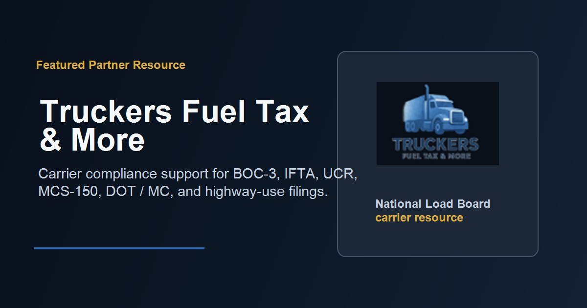 How TruckersFuelTaxAndMore.com Supports Carrier Compliance